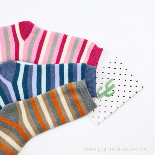 Ladies autumn and winter striped socks